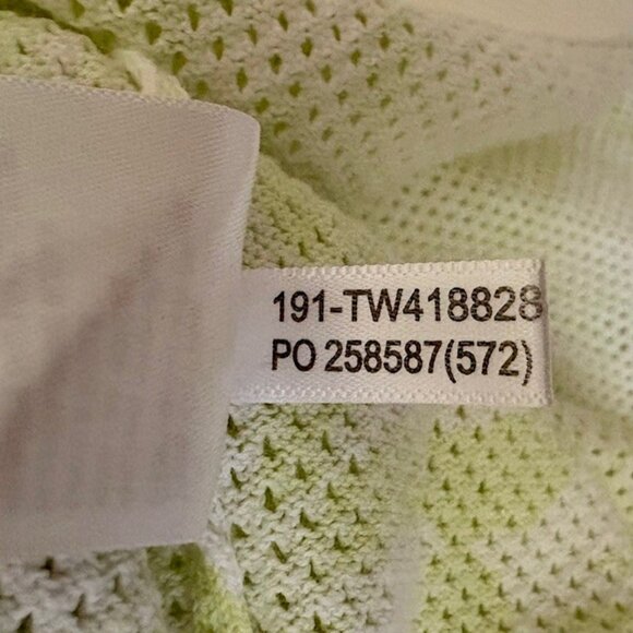 Tommy Bahama Mahana Open Weave Tropical/Floral Print V-Neck - Lime/White - L - Picture 7 of 8